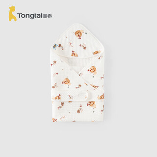 Tongtai (tongtai) baby blanket autumn and winter 0-3 months baby blanket ts43c201-ds orange 80*80cm