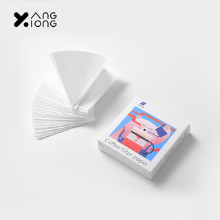 Bear and yang daxiong coffee filter paper coffee filter cone drip hand-brewed coffee powder filter paper v60 filter cup daxiong coffee filter paper 50 pieces