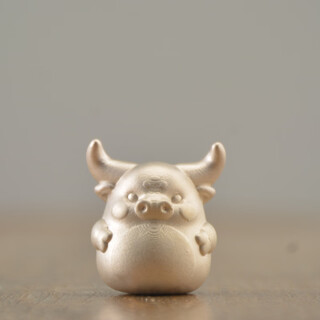 Guishoutang tea pet ornaments sterling silver 999 creative zodiac tea pet ornaments tea ceremony accessories household kung fu tea pets gengniu bao