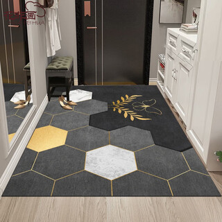 Hua feihua entrance door, light luxury living room, bedroom, coffee table, carpet, non-slip, cuttable, gold leaf butterfly, 160*230 cm