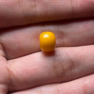 Musi raw mineral beeswax old type barrel beads single bead loose beads separated beads buddhist beads bracelet single bead amber bracelet full density chicken oil yellow old type barrel.8mm/single