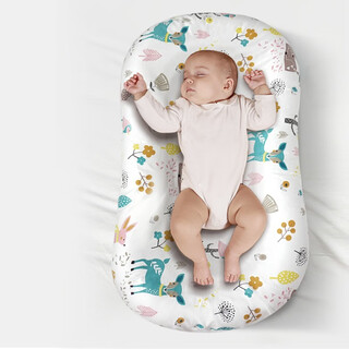 Aiziyuan crib mid-bed newborn baby sleeping portable removable multi-functional baby bionic bed modi xiaolu super soft 0-12 months