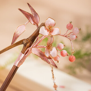 Luoyi intangible velvet flower hairpin new chinese style hairpin high-end tassels ancient style national style cheongsam accessories gift jewelry