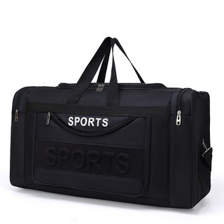 Xin nurse portable luggage bag large capacity travel bag men's clothes travel luggage bag one-shoulder business trip work out storage black large size