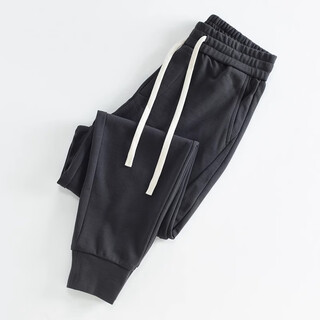 Kuraishi kazuki 480g heavy combed cotton casual pants men's autumn and winter new loose leggings sweatpants men's sports long pants dark gray 31