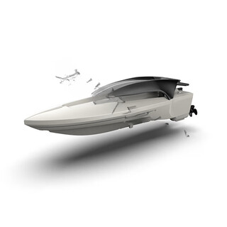 创京懿选潜水艇玩具可水下拍照六通道遥控船儿童节mini迷你模型核潜艇 游 灰色遥控快艇 5号电池*2