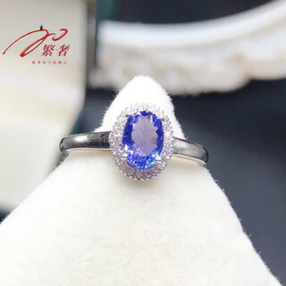 Luxurious natural tanzanite ring is noble and elegant, completely pure quality. explosive sparkling 925 silver fine inlaid supports testing. natural tanzanite ring is noble, elegant and completely pure product.