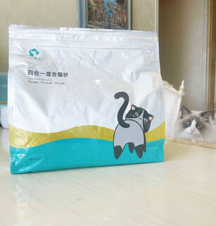 Cat litter manufacturer wholesales deodorizing and clumping low-dust milk-scented tofu cat litter plant cat litter wholesale 2.4kg a grade ruth four-in-one mixed litter (73 four-in-one diameter 1
