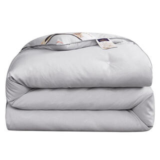 Silk quilt mulberry silk spring and autumn air-conditioned quilt thickened winter quilt single double quilt core cotton mattress gray 200*230cm8jin jin equals 0.5 kg