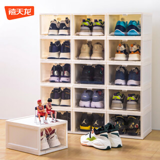 Citylong transparent shoe box aj shoe storage box gaobang transparent display wall magnetic anti-oxidation acrylic shoe box front opening white 6 pack with camphor balls transparent