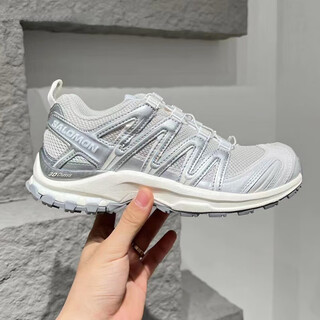 Salomon xa pro 3d battlefield gray bamboo ink black and white gray alloy gray outdoor sports shoes 4122 silver 477736 second delivery 40 half a size too small