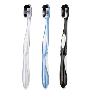 Diwang medium-hard bristle toothbrush for adults with broad head and large head for men, 3 independent packs to remove tooth stains and clean tobacco stains and tea stains in the mouth