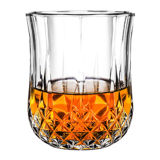 Creative crystal glass whiskey cup, foreign wine cup, classical cup, wine cup set, home bar, european wine set, whiskey ins style, nordic wine crystal glass cocktail cup, ancient diamond cup-210ml