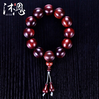 沐恩沉水级海南黄花梨手串高油高密虎皮纹老料海黄油梨 20mmx12颗