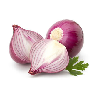 Organic red onion 400g