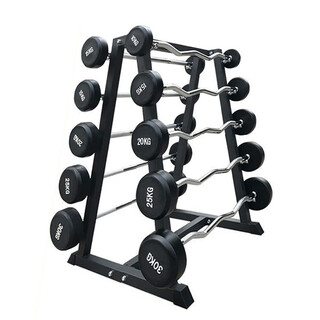 Chishang gym fixed barbell set barbell all-in-one home men's bicep fitness barbell rack set