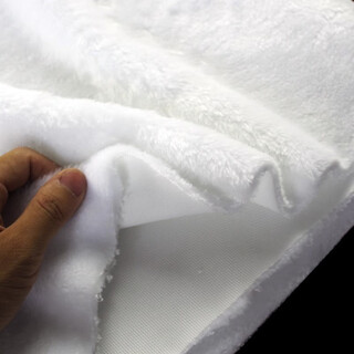 Pei linkai white black plush fabric jewelry cabinet display doily jewelry mat mobile phone counter mat base cloth background blanket 60x120cm white (including overlocking and no lint)