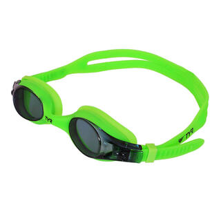Tyr children's swimming goggles, suitable for boys and girls aged 3-10, anti-fog mirror, silicone comfortable fit, quick adjustment system, smoke/green kids