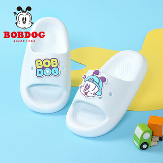 Babudou children's shoes, boys' slippers, summer new soft-soled indoor home sandals, children's shoes, women's stone-washed blue 32 (210) suitable for feet 20cm long