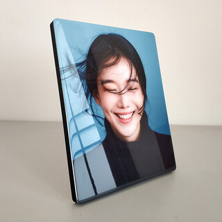 Yihan korean porcelain crystal table photo frame custom photo printing studio wedding photo production photo enlargement wall hanging straight edge a (full screen) 12 inches