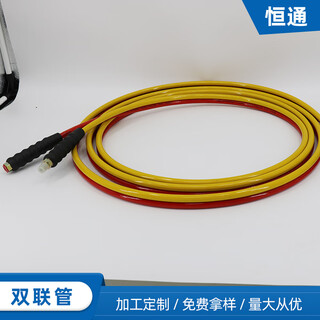 Customized ultra-high pressure resin double oil pipe hydraulic wrench connecting pipe 120mpa pressure resistant pipe steel wire wound hydraulic hose