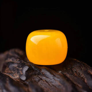 Kaximu beeswax with beads loose beads single barrel beads drum beads natural accessories beeswax top beads chicken oil yellow pier wheel beads picture color beeswax 18*14mm wheel beads single