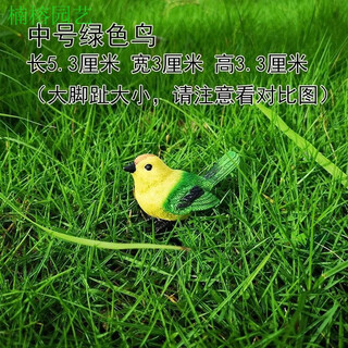 Phoebe gardening micro-landscape ornaments bird resin crafts cute simulation bird's nest gardening bonsai decorative bird eggs medium green bird