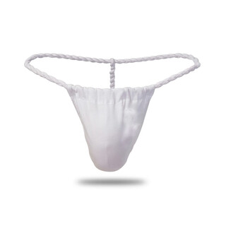 Japanese style woven rope thong cotton sexy men's sexy t-pants simple embroidery new style handmade hot single m100-130jin jin equal to 0.5 kg solid color white