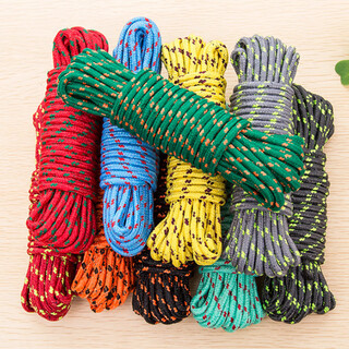 Xingdawang binding rope nylon rope drying quilt curtain tarpaulin tent pull rope clothes drying woven truck sunshade net rope 3 meters 1 rope 3 meters random delivery