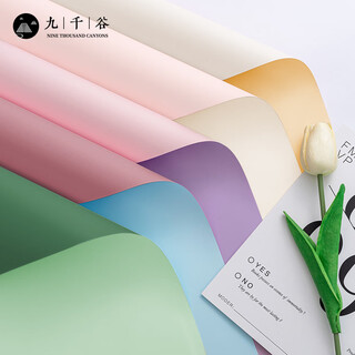 Jiuqiangu flower wrapping paper chinese valentine's day bouquet wrapping paper holiday gift waterproof ouya paper 5 colors mixed 5181