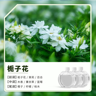 Aibaasaa electric fragrance machine, traceless wall-mounted fragrance machine, hotel home bedroom, replaceable essential oils, smart fragrance machine, automatic fragrance and deodorization, built-in warm ambient light, 1 gardenia, living room or large space, 98% recommended