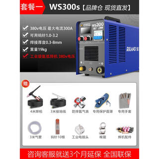 Ruiling argon arc welding machine dual-purpose electric welding machine tig200250ct stainless steel 220v380v industrial grade ws300a ws300s 4 meter gun set