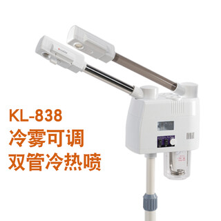Taidong vapeur facial, machine de pulvérisation chaude et froide, vapeur faciale chaude et froide, utilisation en salon de beauté, instrument d'hydratation de beauté, spray hydratant pour le visage domestique, spray chaud et froid réglable à double tube blanc pur kl838