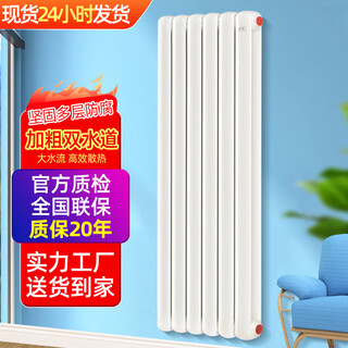 Ximpson radiator type 6030 household steel water heating large water channel steel two-column round head wall-mounted radiator 6030 height 120cm*1 column (mark the price of one column
