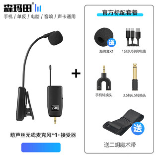 Senmartian q09 2.4g wireless instrument microphone hulusi flute erhu professional pickup one-to-two stage performance special microphone recording amplification musical instrument microphone hulusi wireless single microphone (ordinary model) good sound quality/no delay/seconds to start up official standard configuration