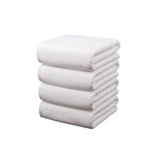 Hotel beauty foot bath club pure white thickened water-absorbent adult large towel white bath towel 500g 21 shares hotel 70*140cm