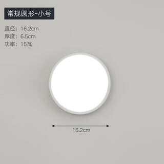 Spolan led moisture-proof lamp dust-proof and waterproof lamp ceiling lamp kitchen and bathroom wall lamp bathroom outdoor three-proof lamp ceiling lamp round small-15w white light 1w