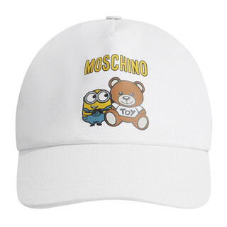 Moschino (moschino) children's teddy bear and minion co-branded peaked cap hmx01n loa04 white 58