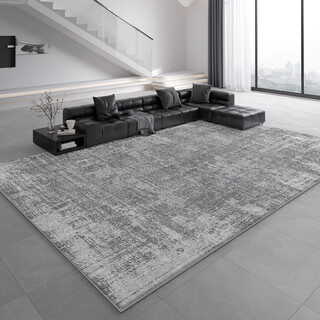 Y u-live living room carpet no-wash scrubbing italian minimalist 2025 new floor mat light luxury high-end home sofa coffee table s imitation cashmere-dome gray 120cm*200cm high density and easy to take care of