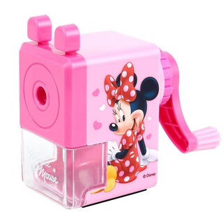 Disney elementary school pencil sharpener automatic lead-in pencil sharpener simple hand-cranked pencil sharpener/pencil sharpener/pencil sharpener pink pencil sharpener-minnie pink