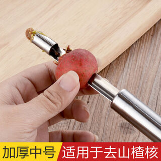 Runhuanian household multifunctional red date core remover stainless steel hawthorn apple seed removal tool fruit core core remover one piece hawthorn/large red date core removal 1.0cm