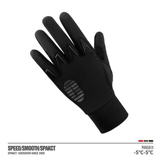 Sparkle autumn and winter gloves bicycle autumn and winter windproof and warm cycling gloves men's mountain bike full finger gloves pangu ii silent black l