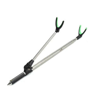 Ayub timku stainless steel fishing bracket multi-functional fishing rod stand ground plug fishing rod fort support frame fishing rod hand rod 1.5 metal version without ground plug