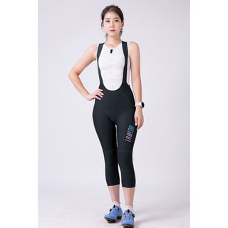 Lampada 2022 new women's cycling bibs cycling mountain bike cycling suit cycling bib trousers black bib cropped pants s