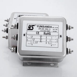 Three-phase 380v input emi terminal block power filter servo frequency conversion cw12b-10a-s00520a cw12b-3a-s bolt interface