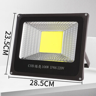 祎琳（yilin）led户外广场照明大灯探照灯超亮强光厂房工地工业工程用投光射灯 COB100W