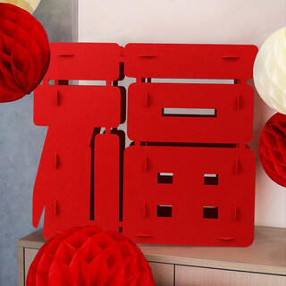 Jiayan's housewarming decoration blessing character ornaments 2025 opening and construction annual meeting team building birthday decoration 50cm