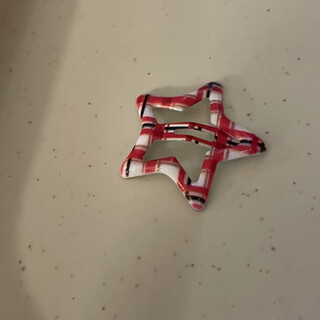 Ziggy rabbit strawberry frappuccino dopamine star hair clip women's plaid cute side bangs broken hair clip headdress white background red plaid plus black 3 pieces