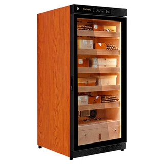 Meijing (raching) c230a solid wood constant temperature and humidity cigar cabinet, precise temperature control and humidity control humidifier, real air-cooled, frost-free household cigar cabinet, rosewood brown (canadian cedar wood shelf)