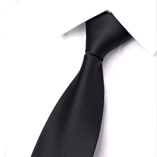 Glo-story zipper tie father's day gift 8cm men's business formal wear trendy tie gift box black